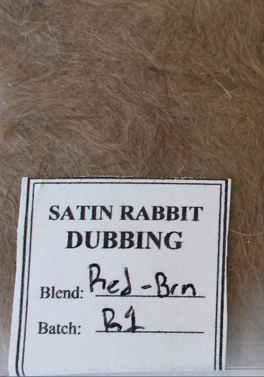 Small Packet of Red Satin Rabbit Dubbing